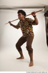 Garson STANDING POSE WITH SPEAR AFRO